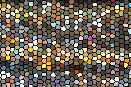 The Hexagon Rainbow background and pastel color. Cute bright multicolor purple blue green yellow orange pink red stripe Abstract backdrop.の写真素材