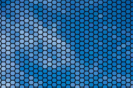 The abstract texture  of geometric shapes blue hexagonsの写真素材
