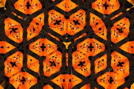 Abstract  Kaleidoscope with beautiful color symmetrical floral ornamentの写真素材