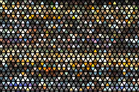 The Abstract geometric pattern. Hipster fashion design print pattern. Rainbow honeycombs on a dark background. Illustration.の写真素材