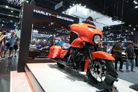Bangkok, Thailand - December 1, 2019 : big motorbike' Harley Davidson in Motor Expo 36th 2019 at Impact Exhibition Thailandのeditorial素材