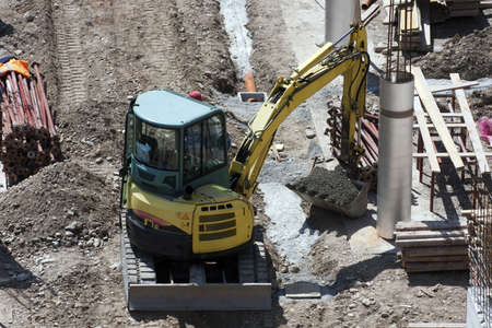 Work in construction site