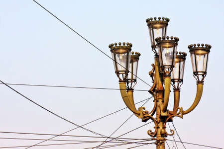 Ancient street lampsの写真素材