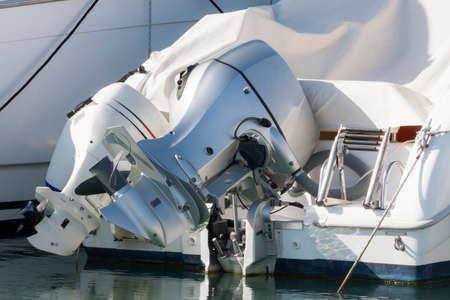 Couple of outboard engines