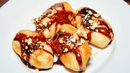 Closeup of traditional Vietnamese handmade dessert (selective focus)の写真素材