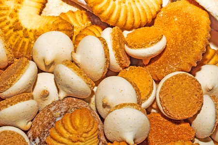  Many assorted cookies close upの写真素材