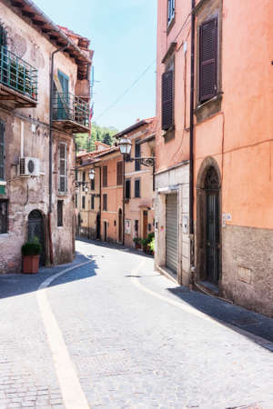 Rocca di Papa main street view - Rome - Italyの写真素材