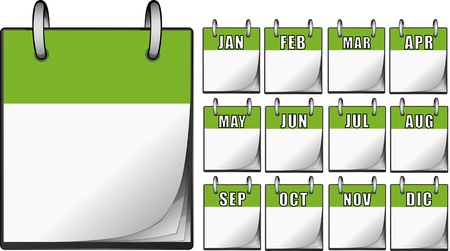 Green Calendarsのイラスト素材