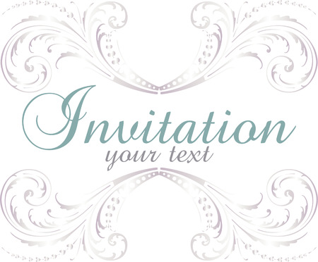 baroque invitationのイラスト素材