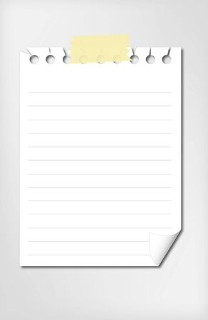 Note paperのイラスト素材