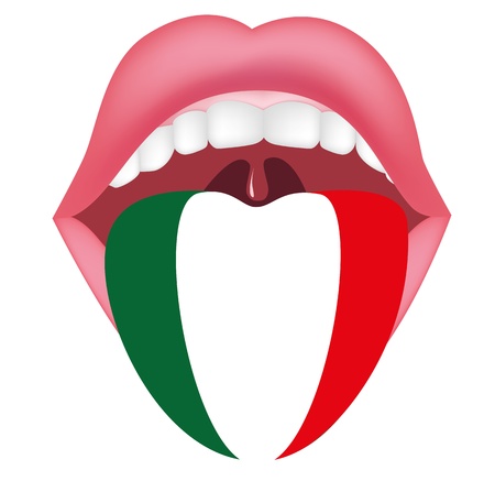 italian tongueのイラスト素材