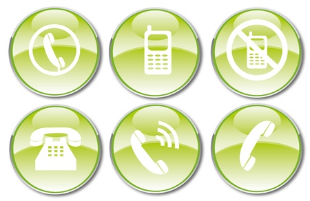 Vector illustration of glossy multimedia icon set のイラスト素材