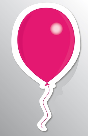 Colorful Pink balloon, element for holiday backgroundのイラスト素材