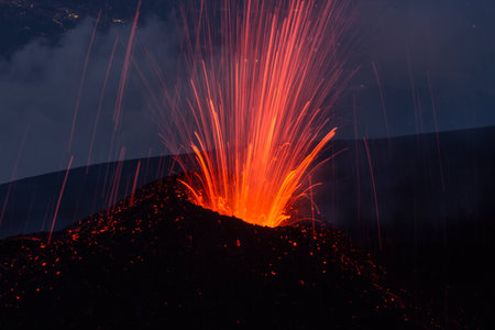 Eruption on Etna 2014