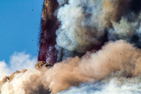 Etna Eruption, Sicilian Volcanoの写真素材