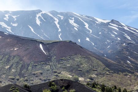View of Volcano Enta from Mounts Sartoriusの写真素材