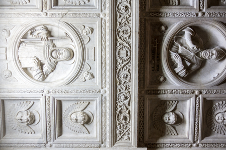 The historic cathedral "Duomo di San Gennaro" of Napoli in Italyのeditorial素材