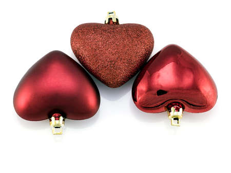 Valentine s day red heart presentの写真素材
