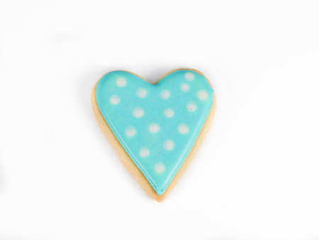 heart baked biscuitの写真素材
