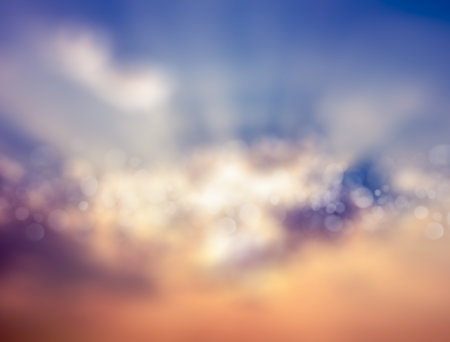 Bokeh blur sky background for movie post production and vfx projectsの写真素材