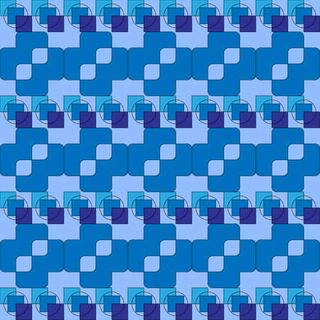Abstract image of different shades of blue squares. solution for wallpaper, backgrounds,...