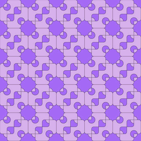 Seamless abstract structure of the complex formula of rectangles and circles.  imageのイラスト素材