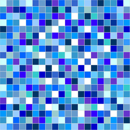 graphics. Coloured mosaic. For web design, graphic arts, presentations, textile industry. Blue colorのイラスト素材