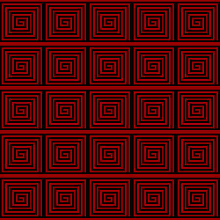 Seamless pattern with geometrical figures. black and red color.  image. For web design, presentations, textile and light industryのイラスト素材