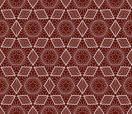 romantic geometric floral seamless pattern.  illustration. For modern interior design, fashion...