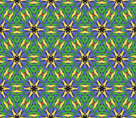 Ornamental flower design. Modern seamless geometry pattern.  illustration. For the interior design, printing, web and textile design.のイラスト素材