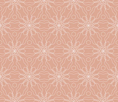 seamless patterns, abstract floral geometric texture. Ornament for interior design, greeting cards, birthday or wedding invitations, paper print. Ethnic background in east style.のイラスト素材