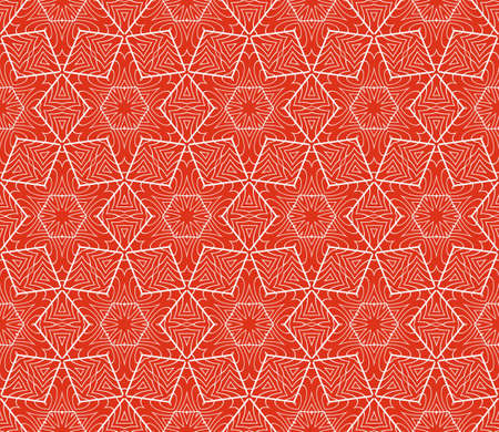 romantic geometric floral seamless pattern. Vector illustration. For modern interior design, fashion textile print, wallpaper, decor panelのイラスト素材