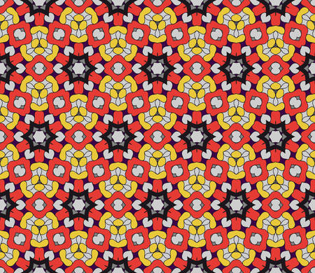 decorative geometric floral pattern. seamless vector illustration. for wallpaper, invitation, fabric textileのイラスト素材