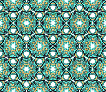 Abstract color pattern in the form of a multicolored mosaic with elements of lace and floral ornament. vector illustration. For textiles, design, wallpapers, greeting cards, products for homeのイラスト素材