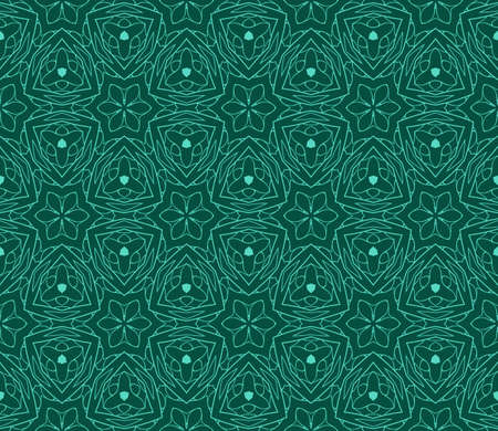 seamless floral lace pattern with hand drawn texture. Ornament for interior design, greeting cards, birthday or wedding invitations, fabric print. Ethnic background in arabian style.のイラスト素材