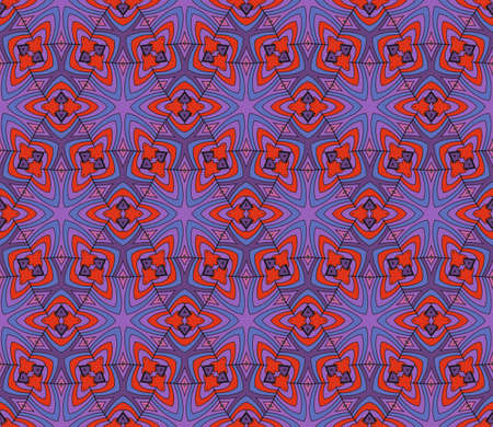 color decorative geometric floral pattern. seamless vector illustration. for wallpaper, invitation, fabric textileのイラスト素材