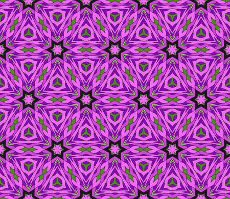 Ornamental flower design Modern geometry pattern illustration.のイラスト素材