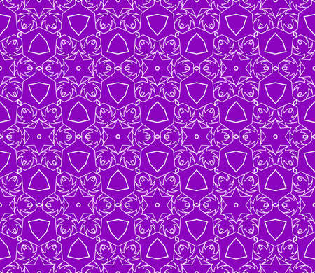 geometric pattern in floral lace style Ethnic ornament.のイラスト素材
