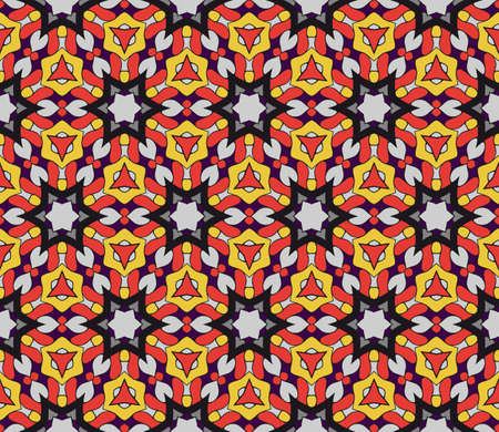 Ornamental flower design, Modern seamless geometry pattern Vector illustration.のイラスト素材
