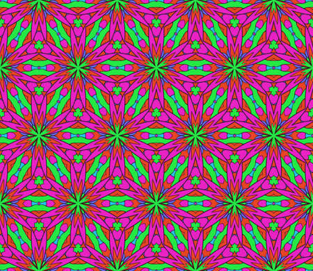 Ornamental flower design, Modern seamless geometry pattern Vector illustration.のイラスト素材