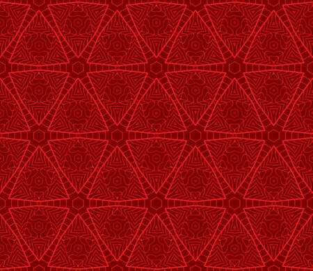 romantic geometric floral seamless pattern. Vector illustration. For modern interior design, fashion textile print, wallpaper, decor panelのイラスト素材