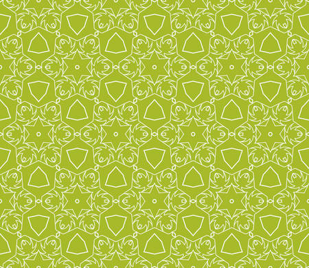 romantic geometric floral seamless pattern. Vector illustration. For modern interior design, fashion textile print, wallpaper, decor panelのイラスト素材