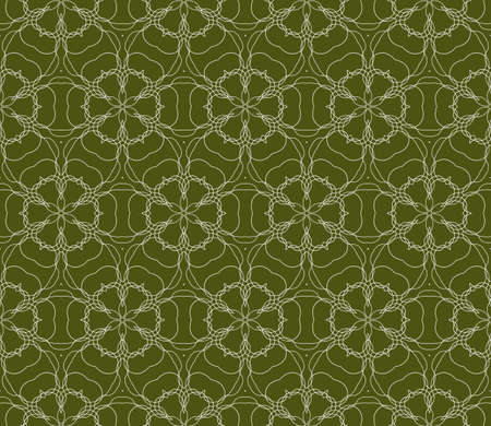 green color floral ornament. modern pattern. seamless vector illustration. for interior design, textile, wallpaperのイラスト素材