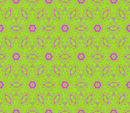 romantic geometric floral seamless pattern. Vector illustration. For modern interior design, fashion textile print, wallpaper, decor panelのイラスト素材
