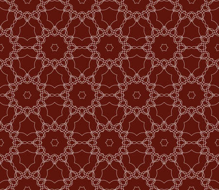 Seamless dark red and silver color floral pattern. vector illustration. For design, wallpaper, background fills, fill, card, banner, flyer. Ethnic ornamentのイラスト素材
