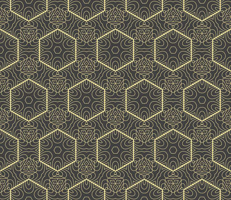 decorative geometric floral pattern. seamless vector illustration. for wallpaper, invitation, fabric...
