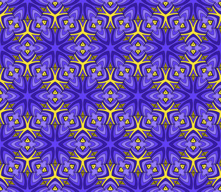 color geometric pattern in floral lace style. Ethnic ornament. Vector illustration. For modern interior design, fashion textile print, wallpaper, decor panelのイラスト素材