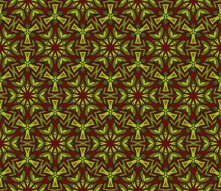 color Ornamental flower design. Modern seamless geometry pattern. Vector illustration. For the interior design, printing, web and textile design.のイラスト素材