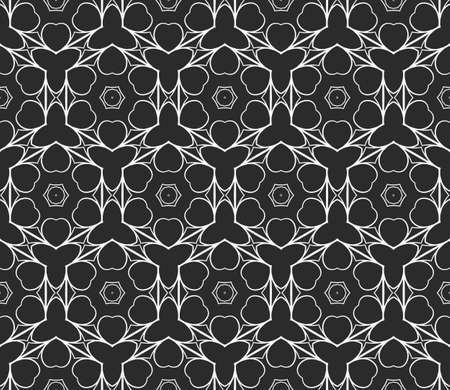 Geometric seamless pattern. Modern floral ornament. vector illustration. For the interior design, wallpaper, decoration print, fill pages, invitation card, cover bookのイラスト素材