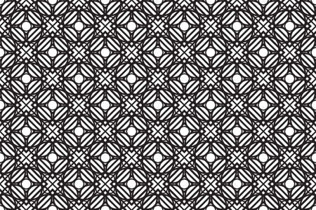 Decorative ethnic ornament. Seamless vector illustration. geometric style. for printing on fabric, paper for scrapbooking, wallpaper, cover, page book.のイラスト素材